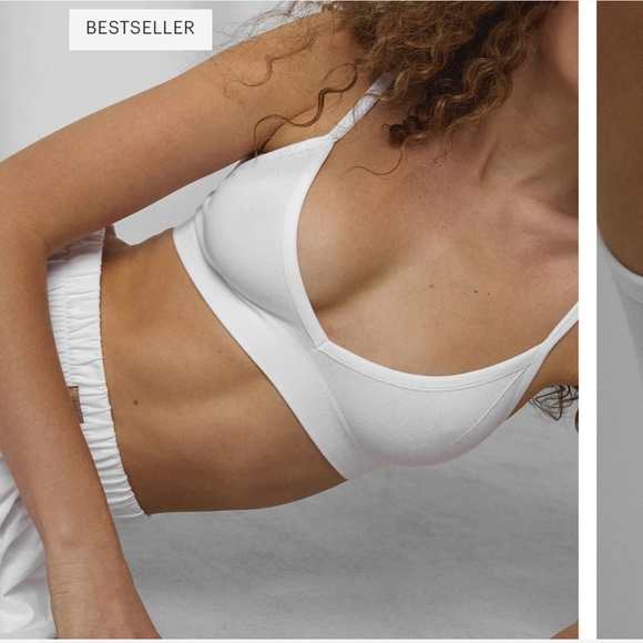 LUNYA BNWT Seamless Modal Bare Bralette in Sincere White Size L - Picture 4 of 8